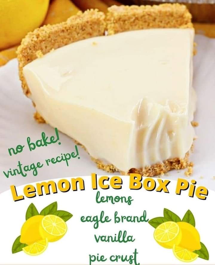 No Bake Lemon Icebox Pie Tastyrecipesfood