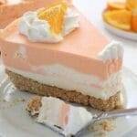 No Bake Orange Creamsicle Cheesecake