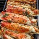 GRILLED CRAB LEGS WITH HERB BUTTER