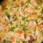 CROCK POT CHICKEN AND DUMPLINGS