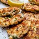 Cheesy Chicken Fritters Recipe.
