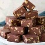This chocolate fudge is easy to make and super Delicious .