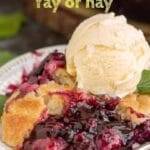 Blackberry cobbler