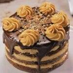 CHOCOLATE CAKE WITH CARAMEL FILLING