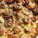 Creamy Garlic Mushrooms & Bacon