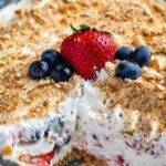 Fresh Berries And A Vanilla Wafer Cookie Crust