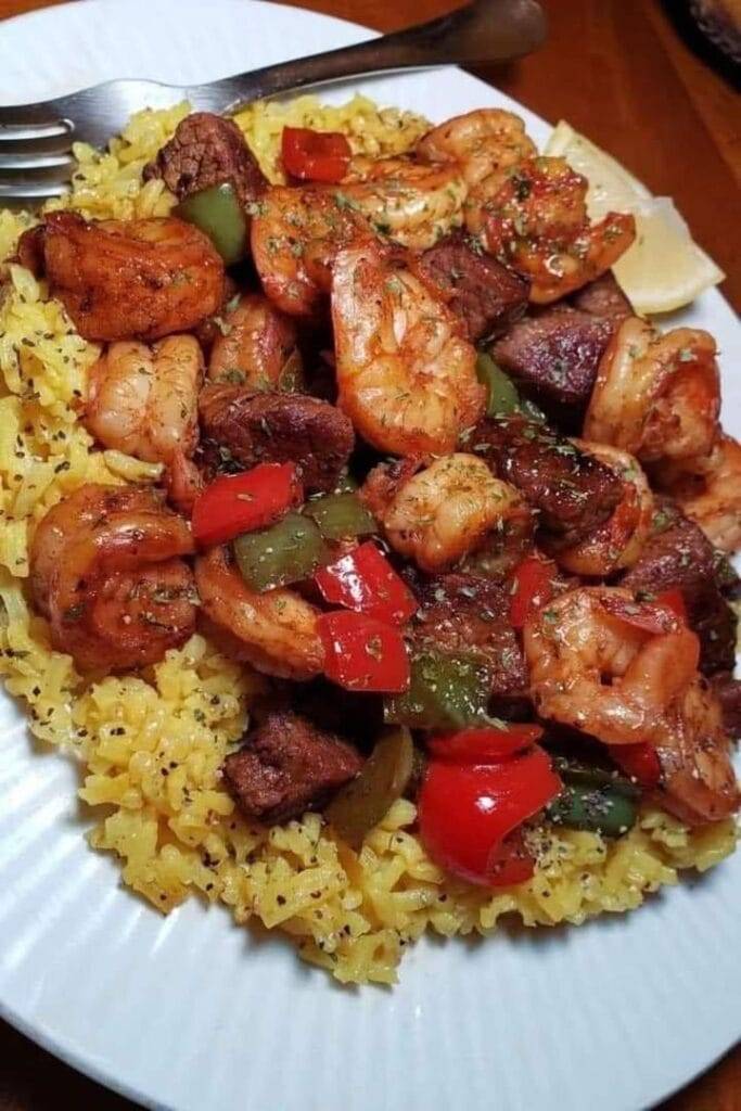 Shrimp with Potatoes and Tomatoes