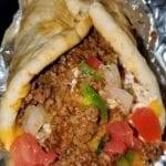 Homemade Hamburger Peppers And Onion Gyros