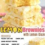LEMON BROWNIES!!!