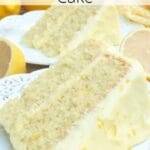 Lemon Velvet Cake + Lemon Cream Cheese Frosting