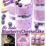 No Bake Blueberry Cheesecake