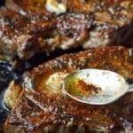 Pan-Seared Ribeye with Garlic Butter