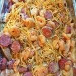 cajun shrimp and sausage pasta