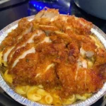 HONEY GLAZE SWEET & SPICY FRIED CHICKEN AND BUTTERMILK MAC & CHEESE