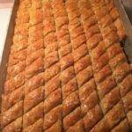 Baklava with walnuts