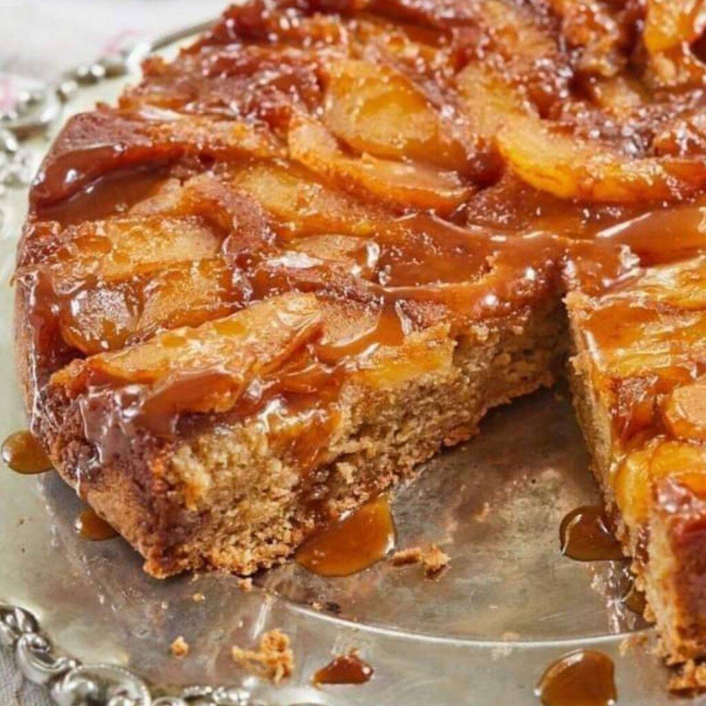 Caramel Apple Upside Down Cake