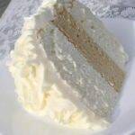 White Almond Wedding Cake