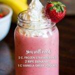 strawberry banana smoothie
