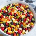 Honey Lime Rainbow Fruit Salad