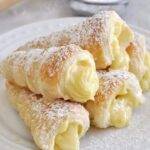ITALIAN CREAM STUFFED CANNONCINI (PUFF PASTRY HORNS)