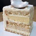 White Almond Wedding Cake