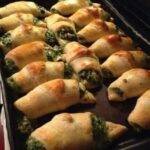 SPINACH FETA STUFFED CRESCENTS