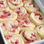 Cream Cheese and Strawberry Rolls last night