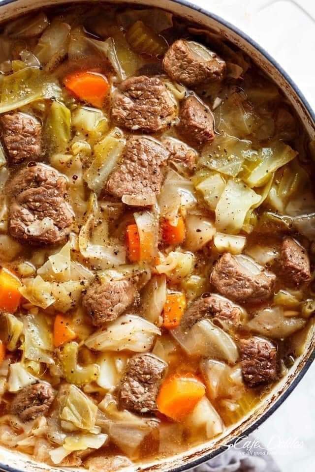 Cabbage Soup with Beef! Love this soup