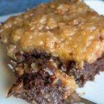 German chocolate poke cake