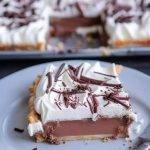 French Silk Slab Pie