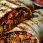 Sloppy Joe Grilled Burritos