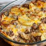 Cheesy Hamburger Potato Casserole