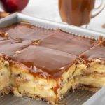No-Bake Caramel Apple Eclair Cake
