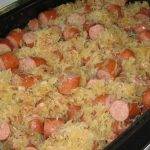 POLISH SAUSAGE, SAUERKRAUT AND POTATOES