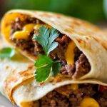 Beef and Cheese Chimichanga