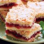 Raspberry Jam Coconut Slice
