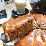 Homemade caramel cake